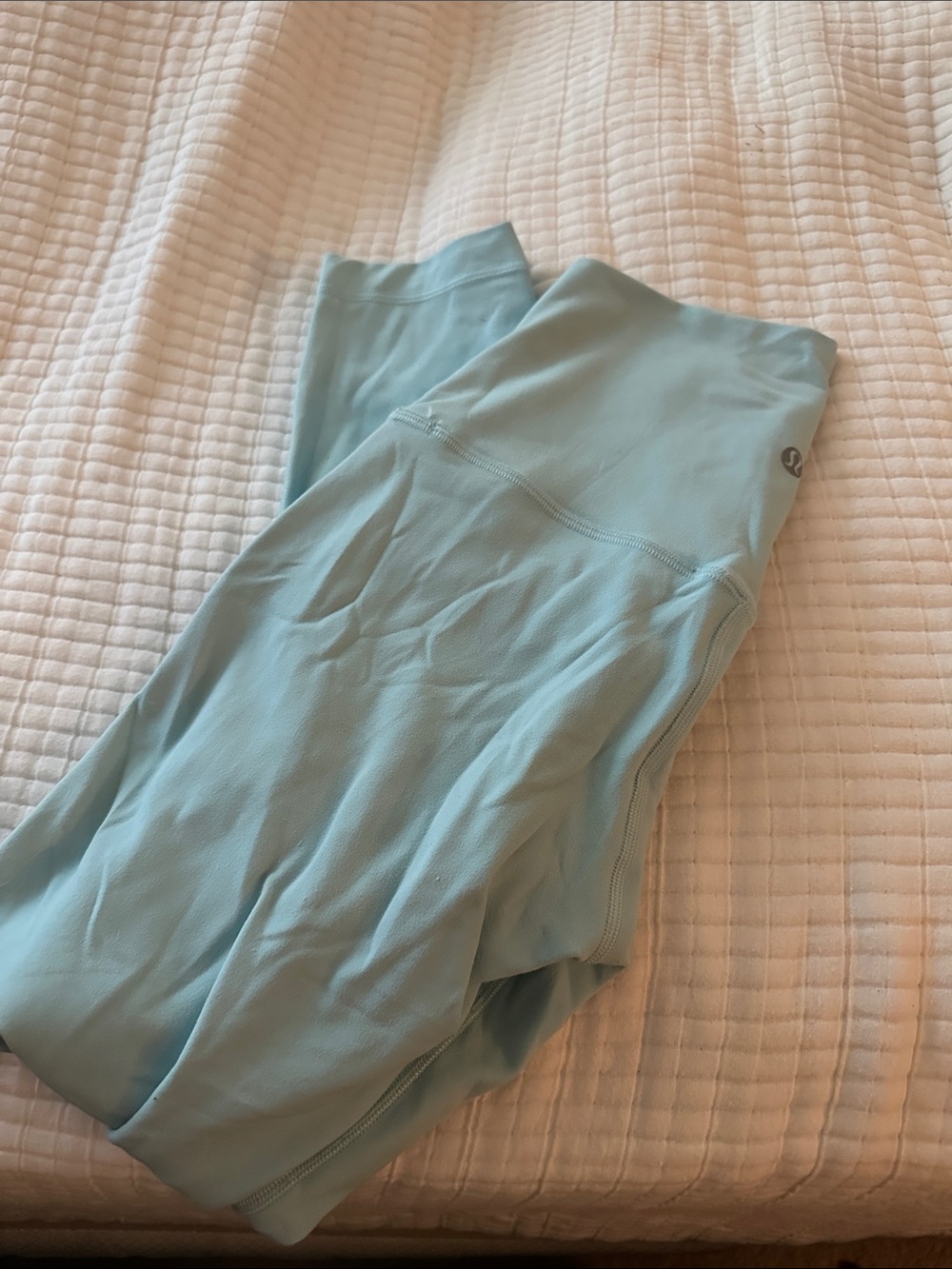 lululemon Sky Blue Leggings with High Waist